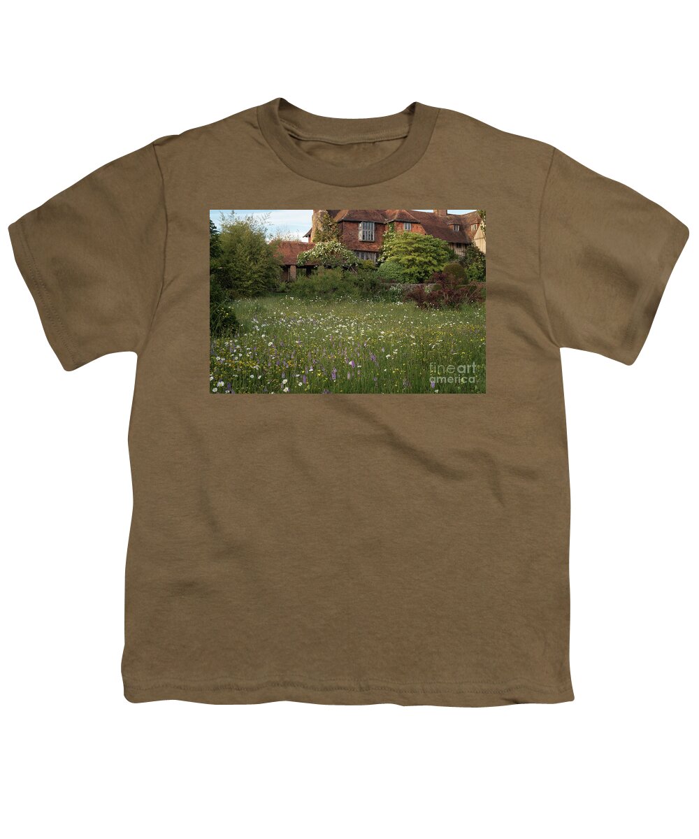Wildflower Youth T-Shirt featuring the photograph Wildflower Meadow, Great Dixter by Perry Rodriguez