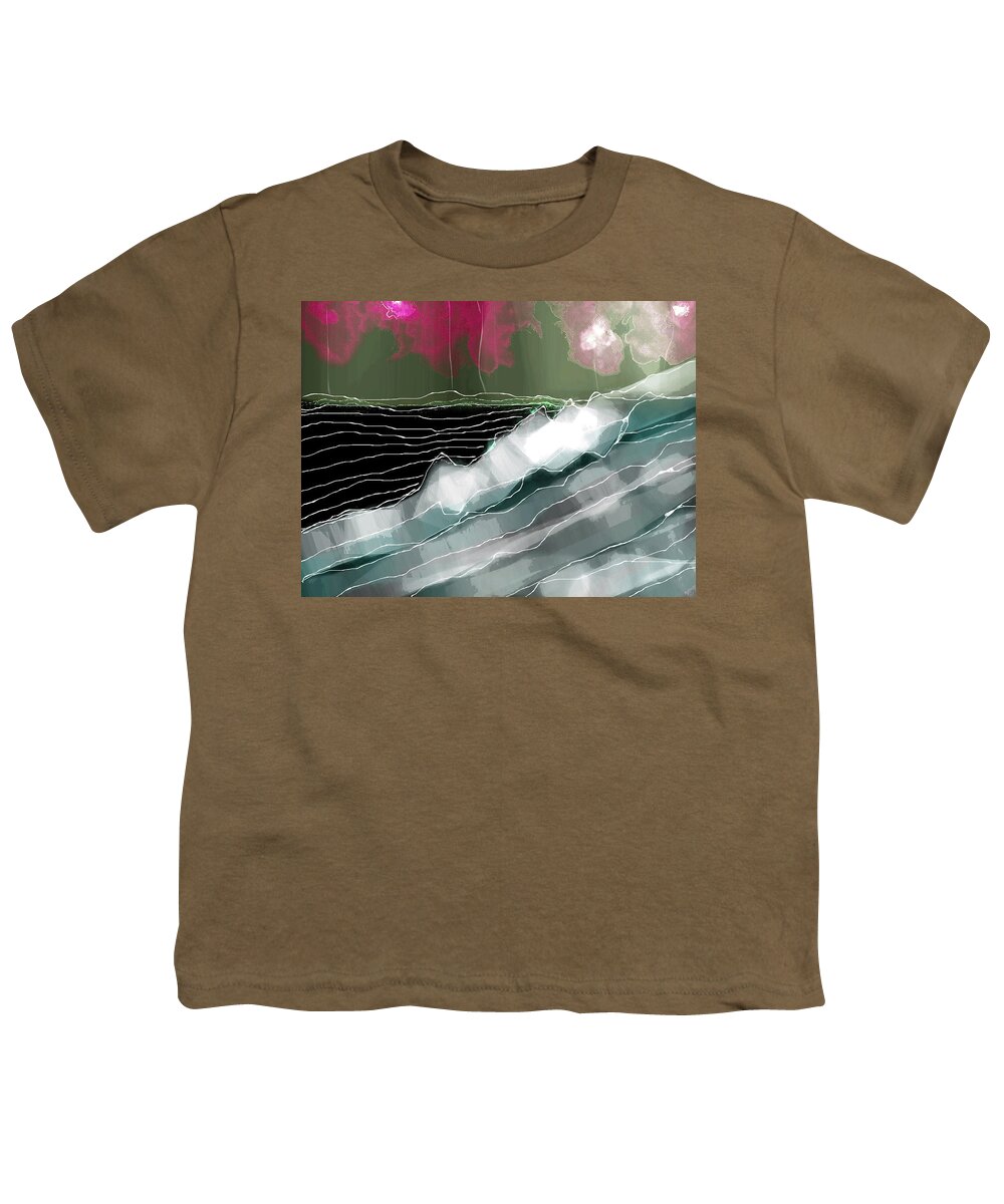 Sea Youth T-Shirt featuring the digital art Windswept by Alexandra Vusir