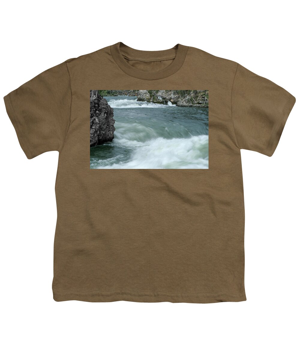 Yellowstone Youth T-Shirt featuring the photograph Yellowstone River by Ronnie And Frances Howard