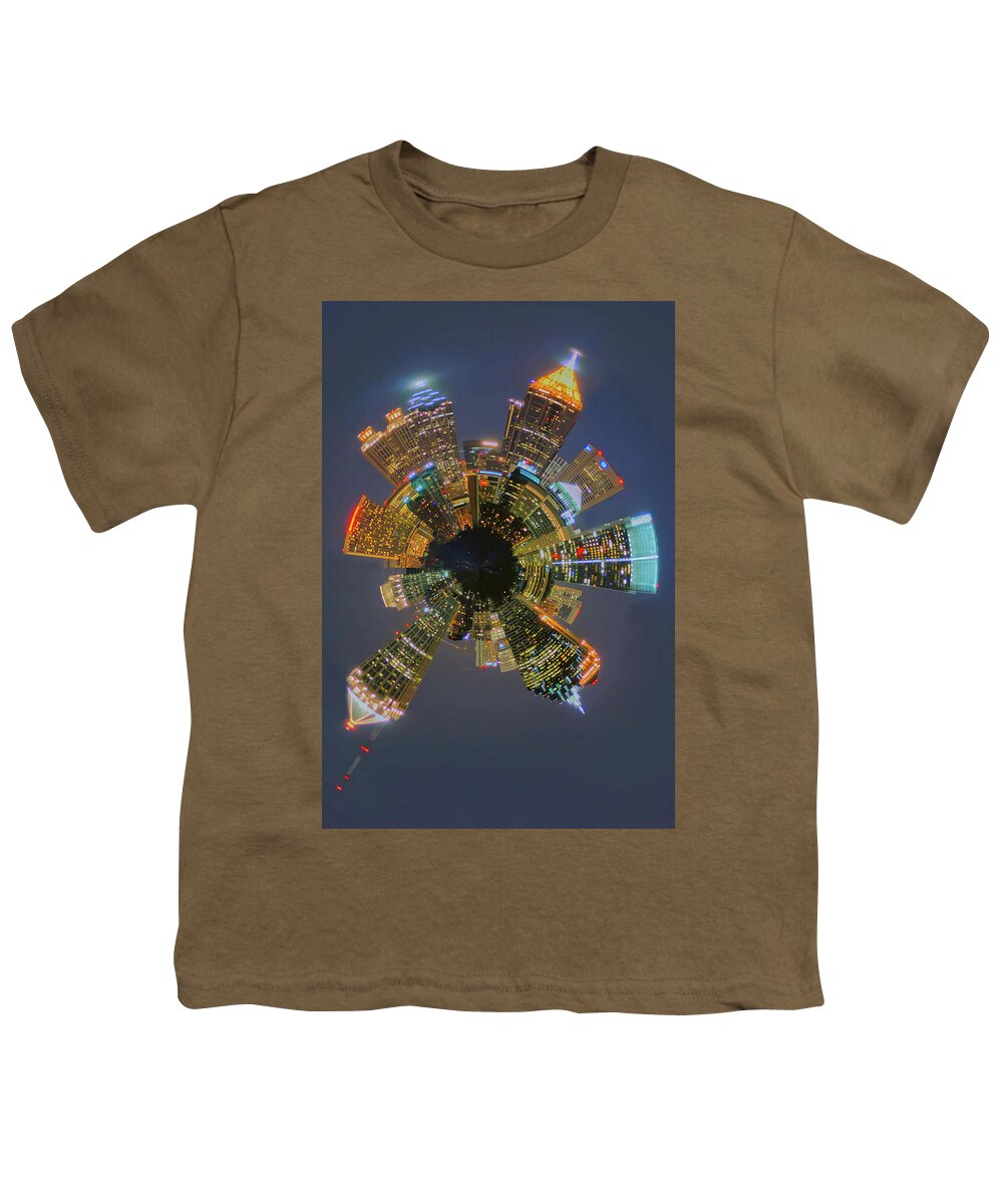 View Youth T-Shirt featuring the photograph Atlanta Skyline Mini Planet #1 by Alex Grichenko