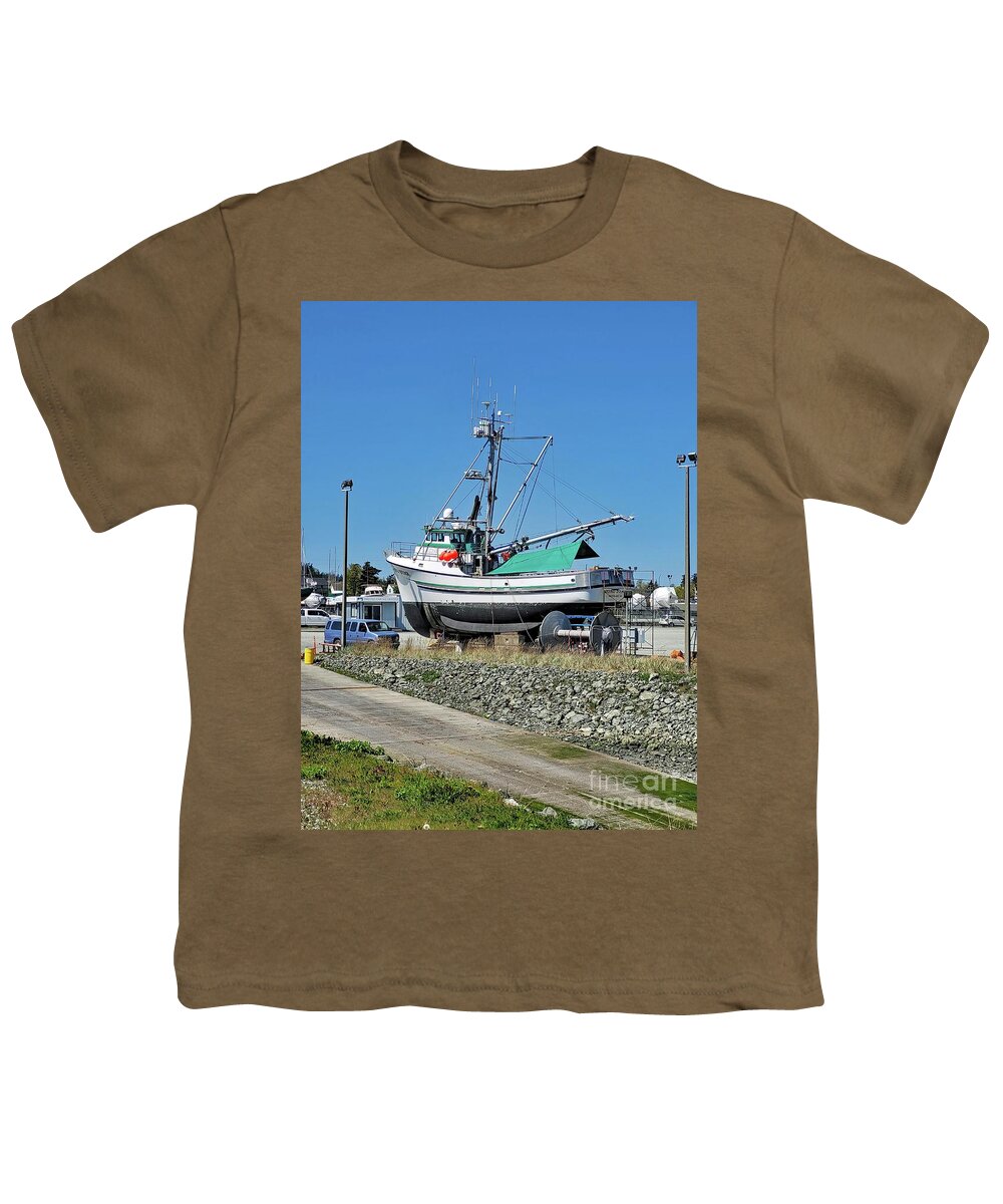 Fishing Vessel South Star By Norma Appleton Youth T-Shirt featuring the photograph Fishing Vessel South Star #1 by Norma Appleton
