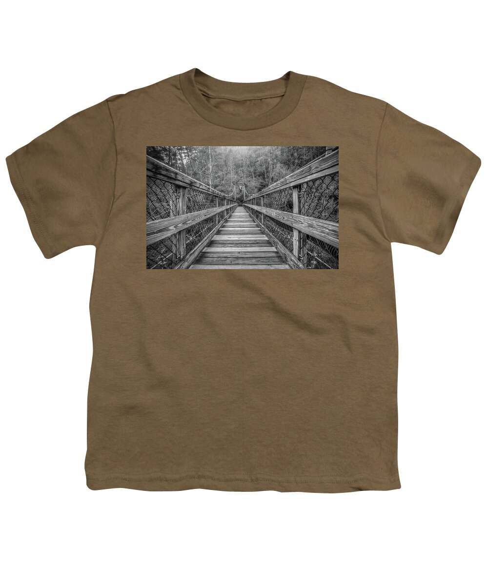 Tallulah Falls Bridge Youth T-Shirt featuring the photograph Infinity #1 by Anna Rumiantseva