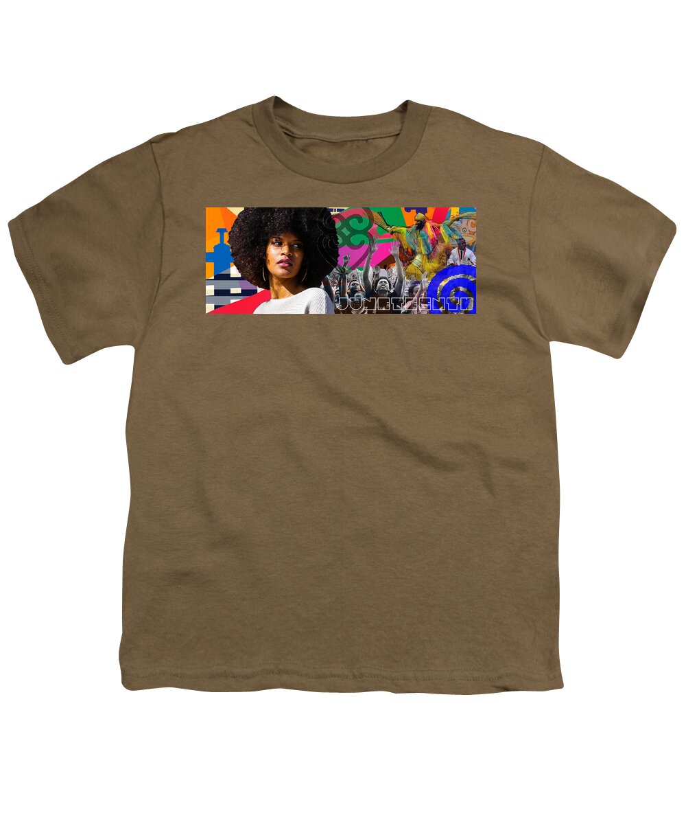  Youth T-Shirt featuring the painting Juneteenth #1 by Clayton Singleton