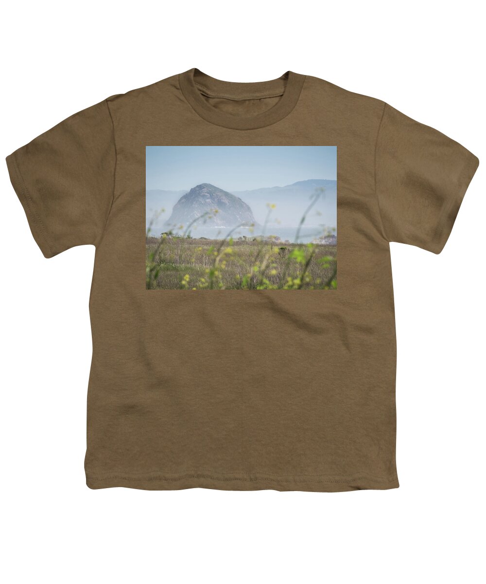 California Youth T-Shirt featuring the photograph Morro Rock #1 by Margaret Pitcher