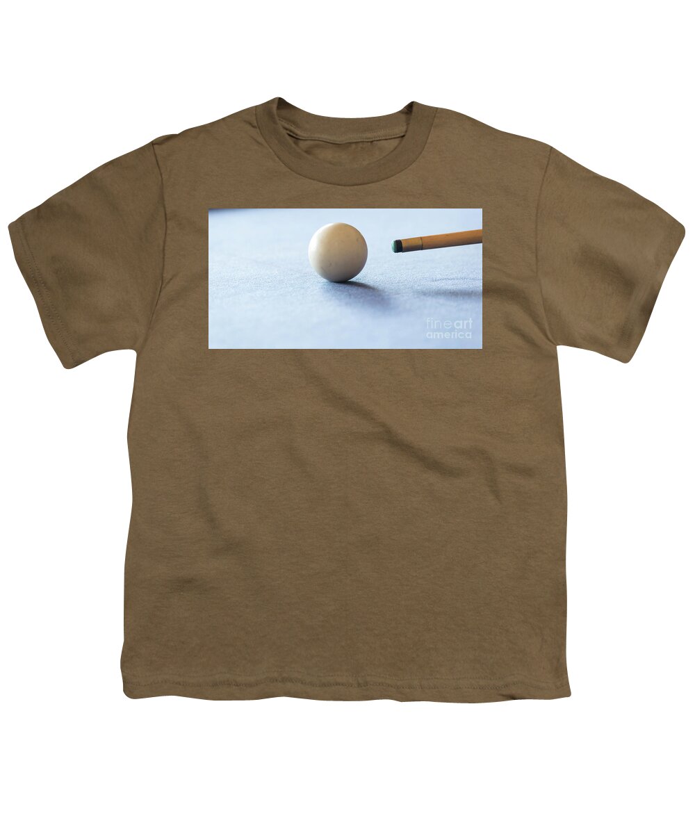 Pool Youth T-Shirt featuring the photograph Pool Table #1 by THP Creative