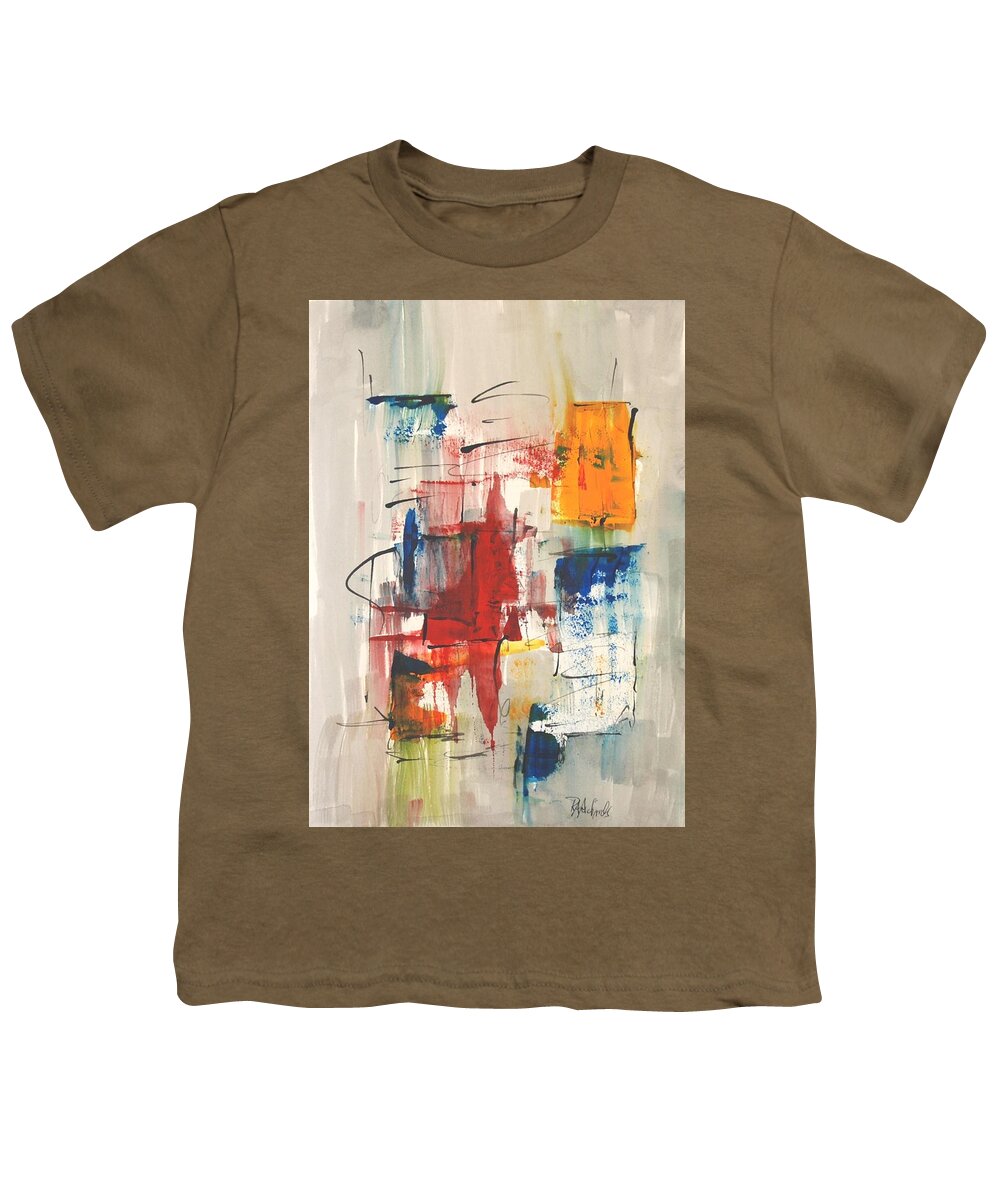 Youth T-Shirt featuring the painting Stillness and Motion #3 by Dick Richards