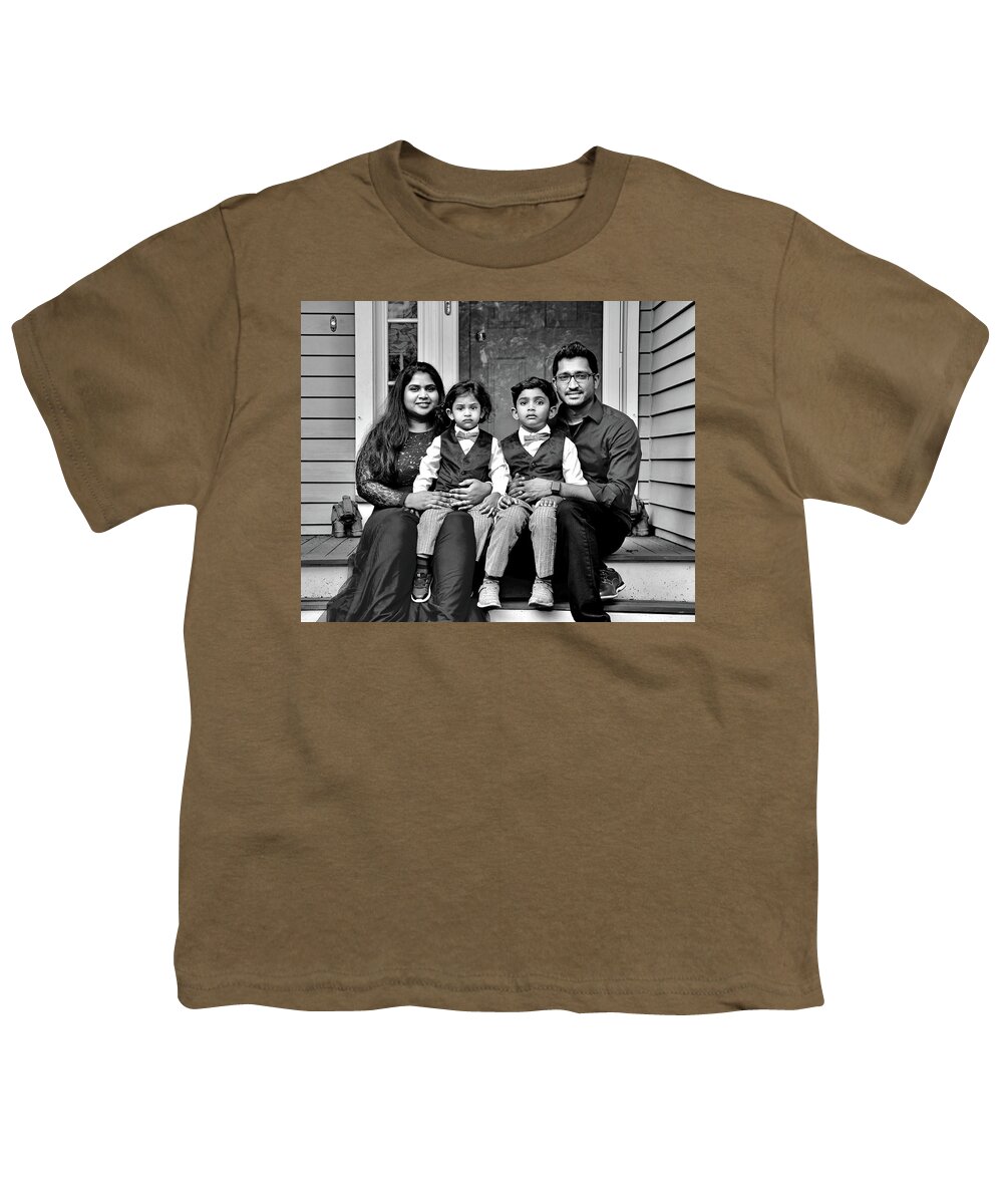 Portrait Youth T-Shirt featuring the photograph The M. Kumar Family #1 by Monika Salvan