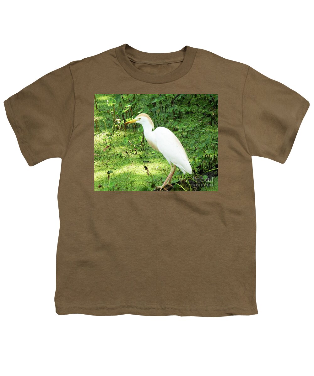 Birding Youth T-Shirt featuring the photograph 126 Snowy Egret106 Bird City LA by Lizi Beard-Ward