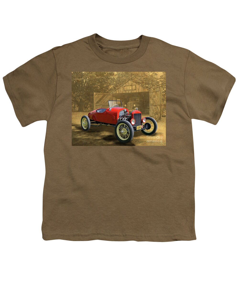 1926 Youth T-Shirt featuring the photograph 1926 Ford Hot Rod by Ron Long