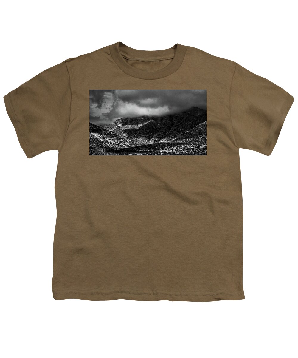 Mckittrick Canyon Youth T-Shirt featuring the photograph Mountain and Sky #2 by George Taylor