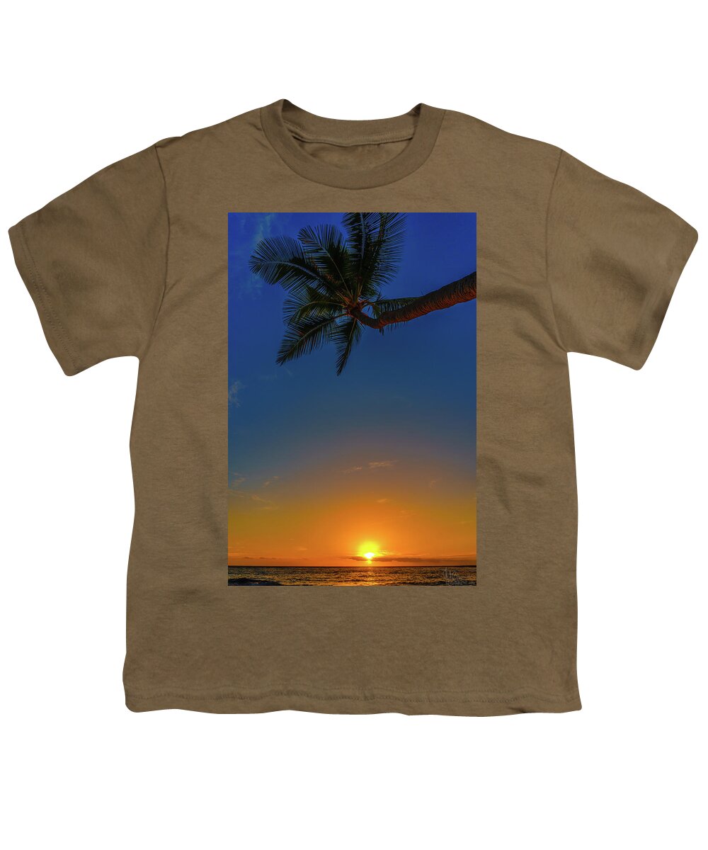 Hawaii Youth T-Shirt featuring the photograph 2019 Christmas Evening in Hawaii by John Bauer