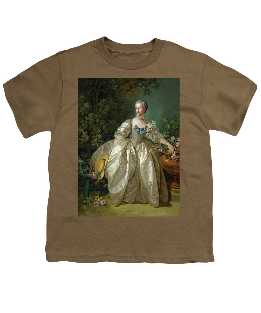 Madame Bergeret Youth T-Shirt featuring the painting Madame Bergeret #5 by Francois Boucher