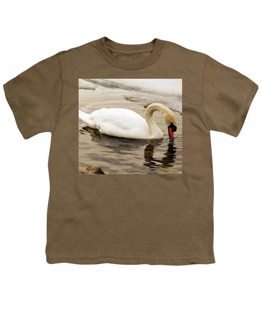 Cygnus Youth T-Shirt featuring the photograph Mute swan #7 by SAURAVphoto Online Store