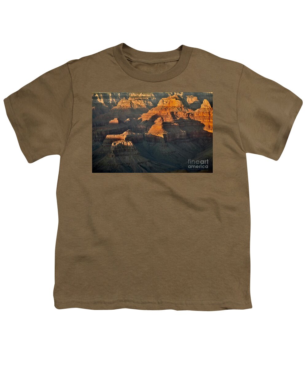The Grand Canyon Youth T-Shirt featuring the digital art The Grand Canyon #7 by Tammy Keyes