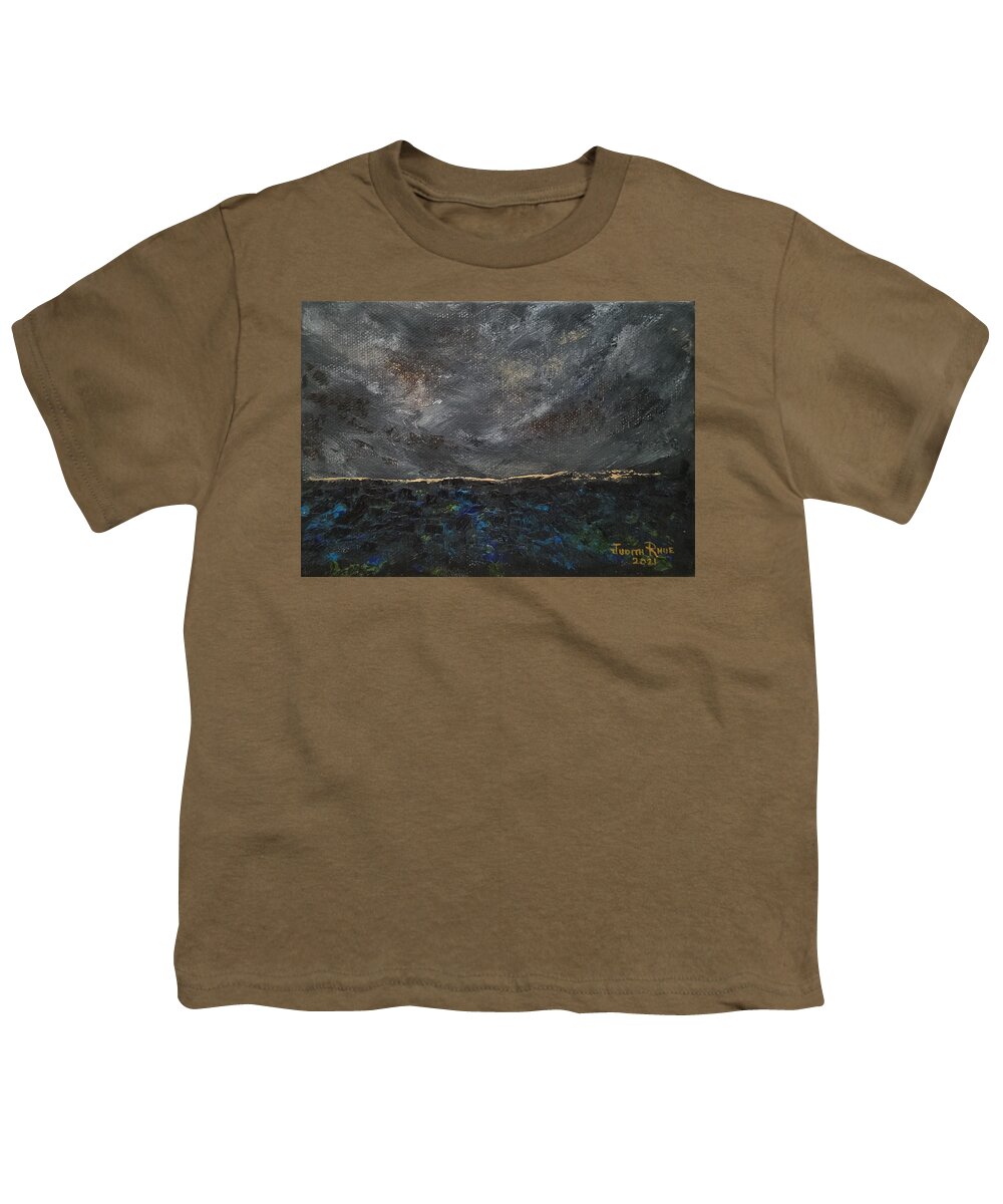Storm Youth T-Shirt featuring the painting A Passing Storm by Judith Rhue