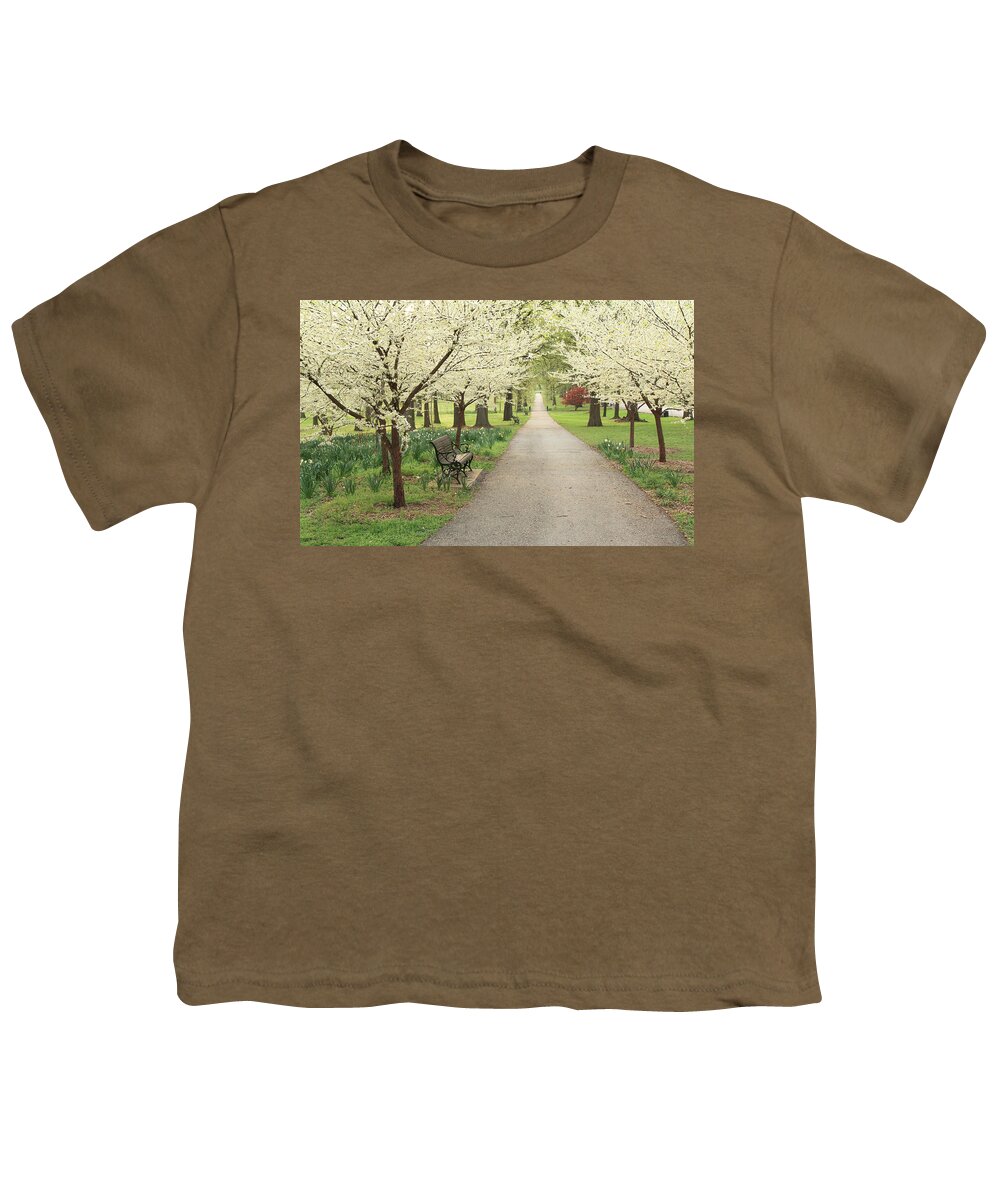 Tower Grove Park Youth T-Shirt featuring the photograph A Walk in Tower Grove by Scott Rackers