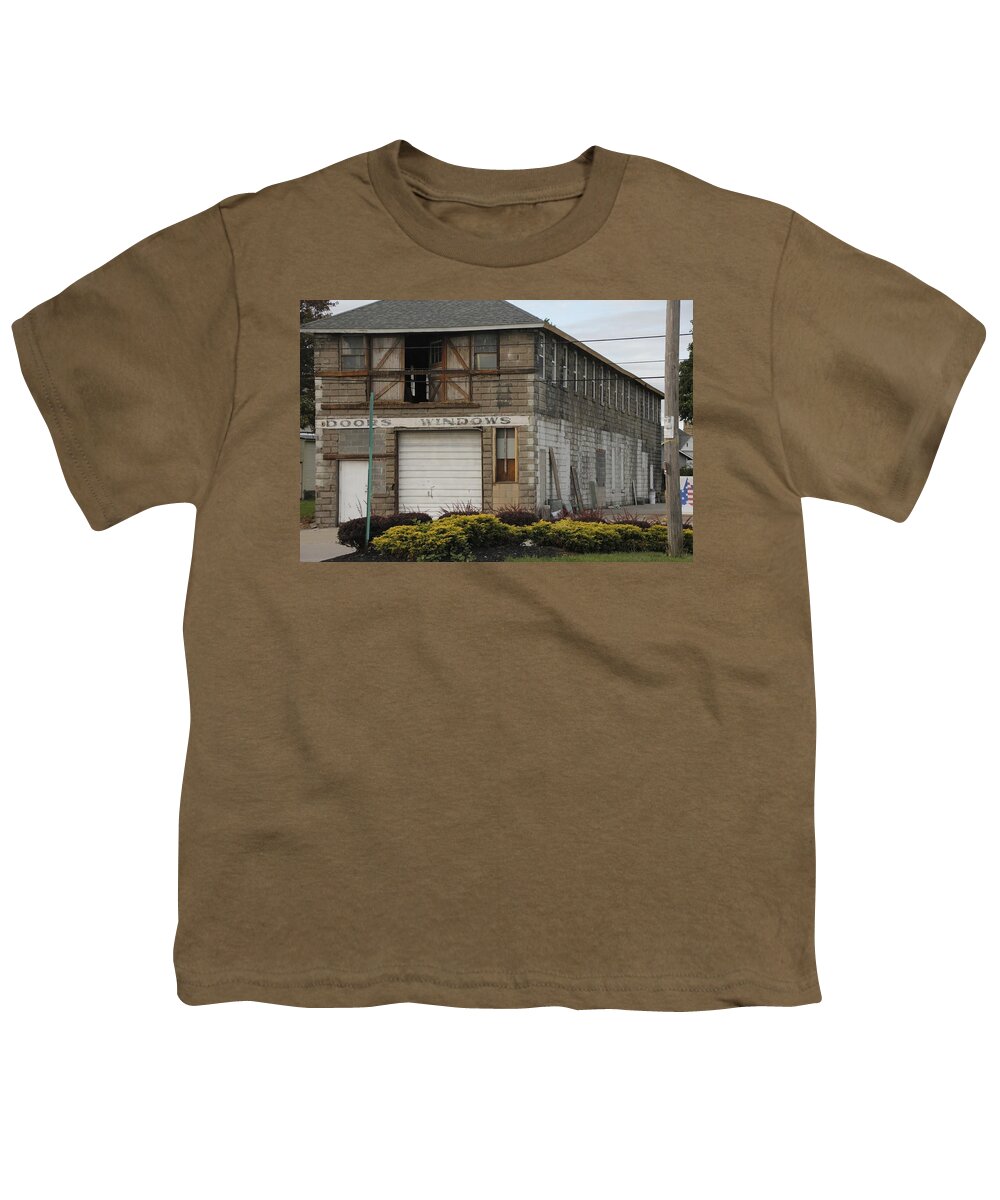 Doors And Windows Youth T-Shirt featuring the photograph Abandoned Building that time forgot by Valerie Collins