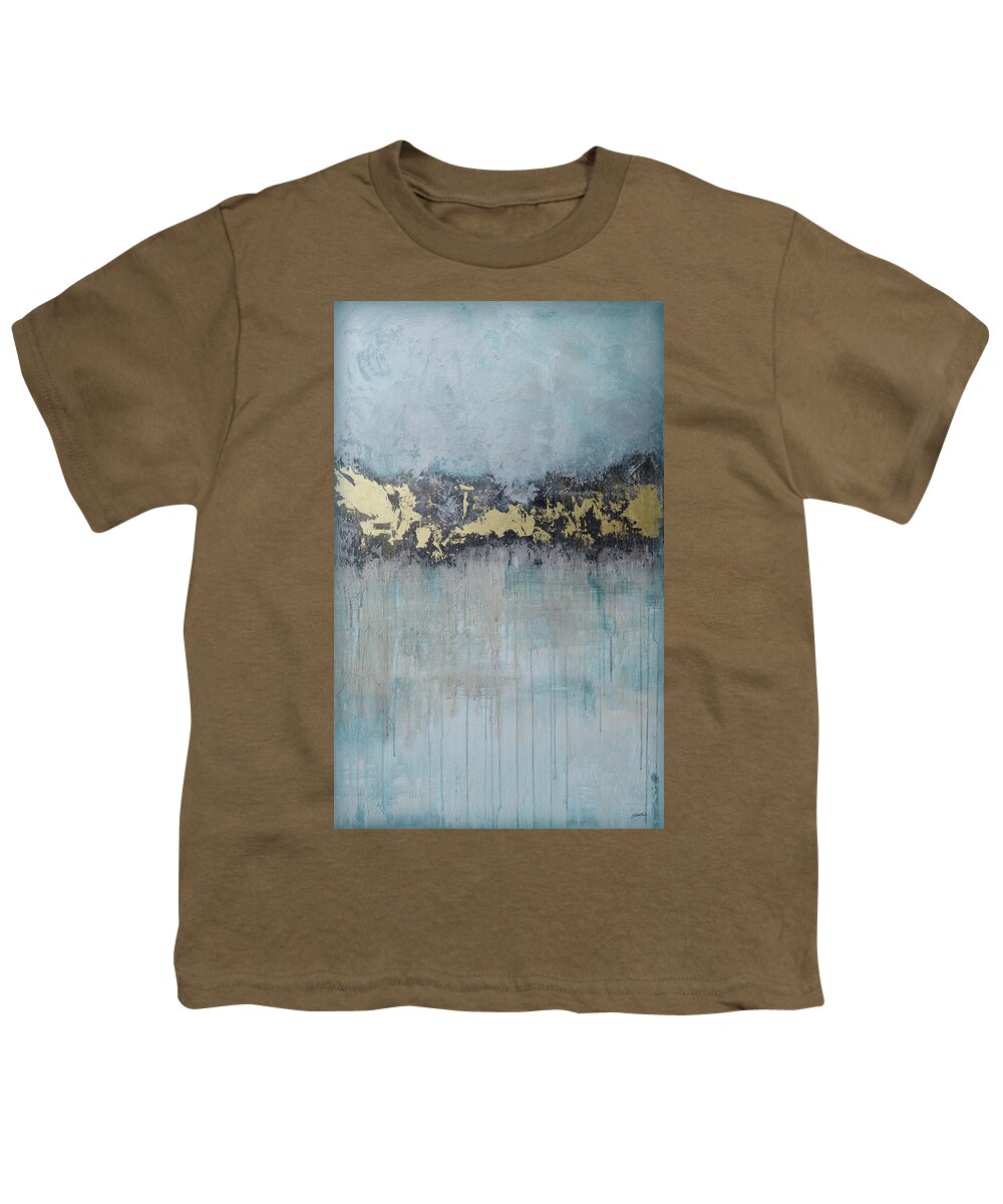 Blue Youth T-Shirt featuring the painting Abstract No. 2 by Shadia Derbyshire