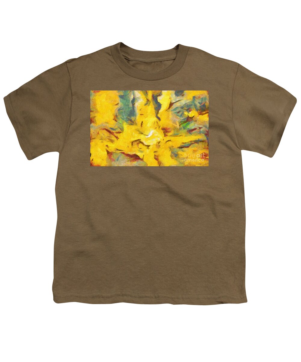 Savanna Youth T-Shirt featuring the painting Abstract Savanna Colors by Stefano Senise
