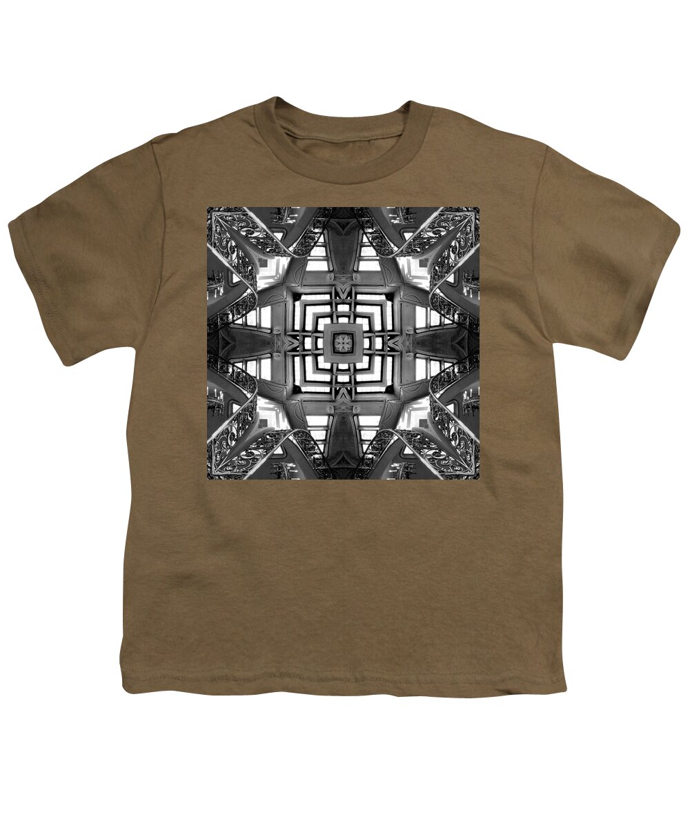 Abstract Stairs Youth T-Shirt featuring the photograph Abstract Stairs 5 by Mike McGlothlen