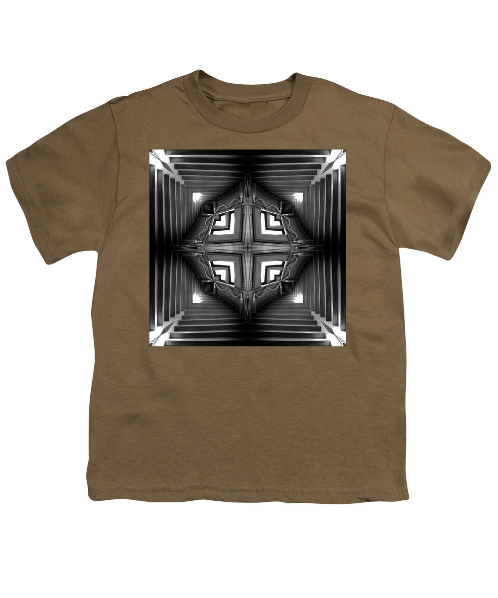 Abstract Stairs Youth T-Shirt featuring the photograph Abstract Stairs 6 by Mike McGlothlen