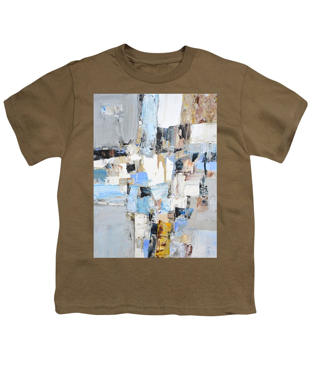 Abstraction Youth T-Shirt featuring the painting Abstraction 104. by Iryna Kastsova