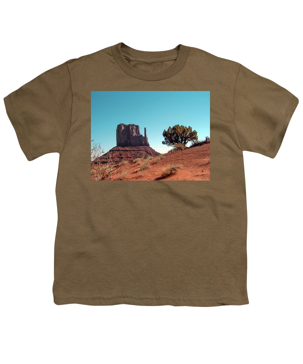 Monument Youth T-Shirt featuring the photograph American Southwest. by Louis Dallara