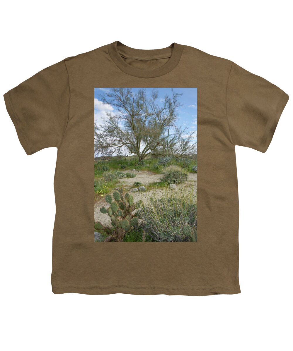 Anza-borrego Youth T-Shirt featuring the photograph Anza Borrego Desert Landscape by Rebecca Herranen