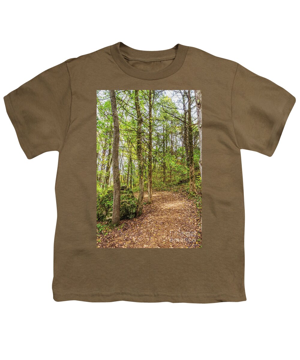 Runge Nature Center Youth T-Shirt featuring the photograph Around And Up by Jennifer White