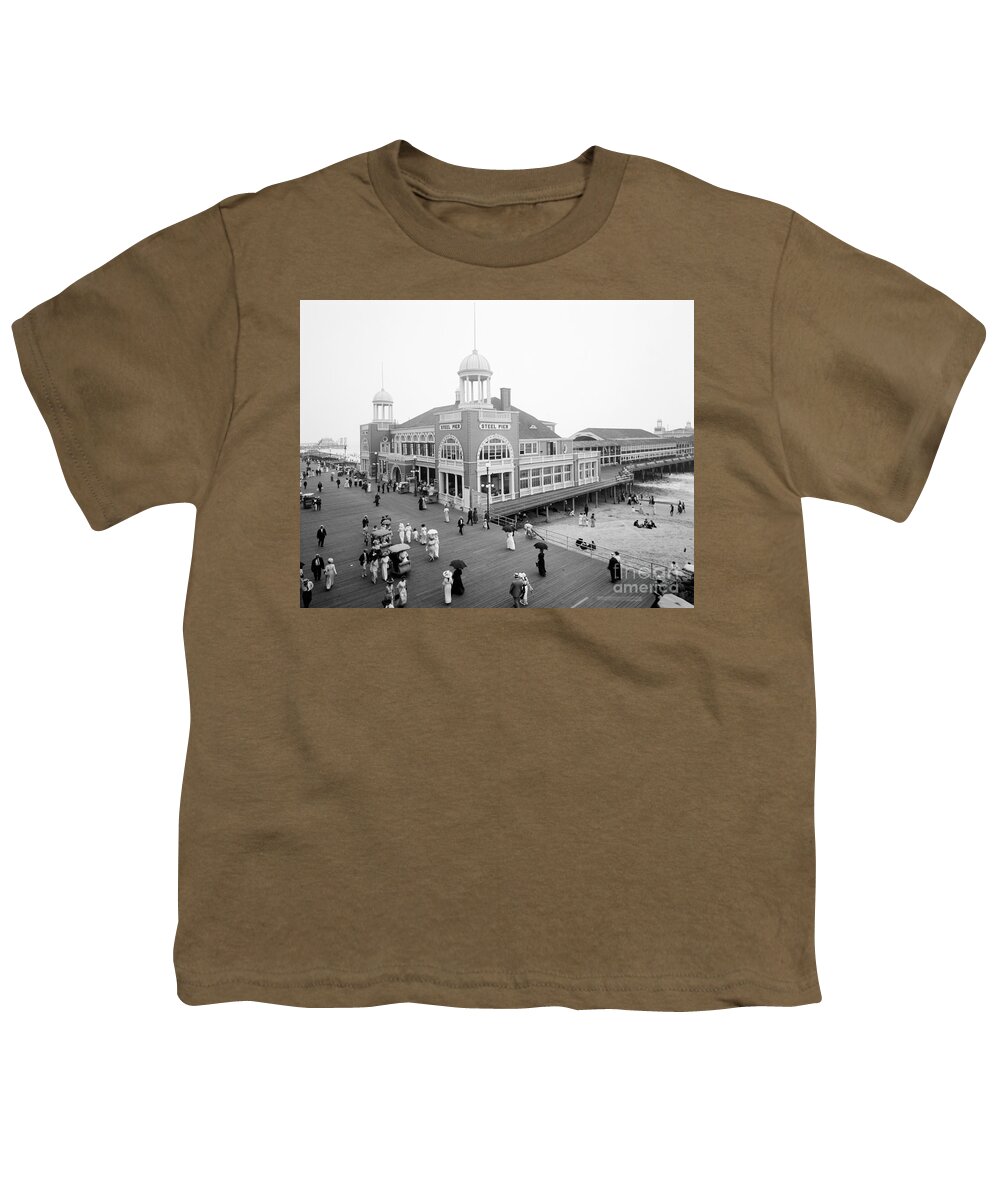 1910s Youth T-Shirt featuring the photograph Atlantic City, c1915 by Granger