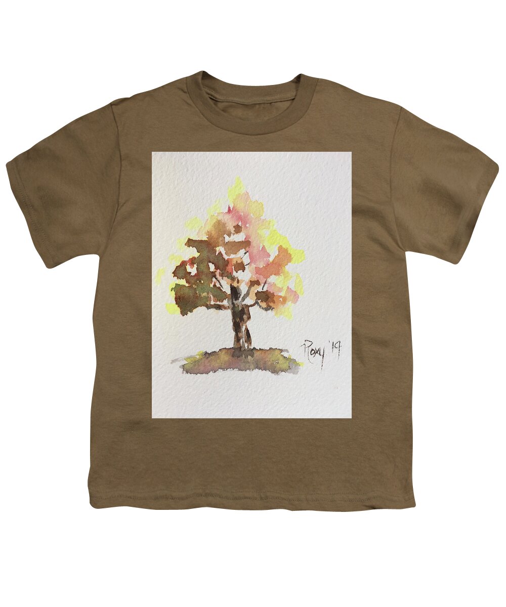 Tree Youth T-Shirt featuring the painting Autumn Tree by Roxy Rich