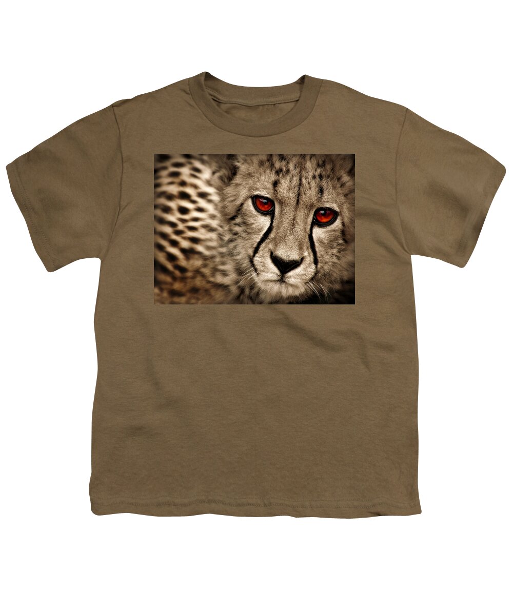 Baby Cheetah Youth T-Shirt featuring the photograph Baby Cheetah by Micki Findlay