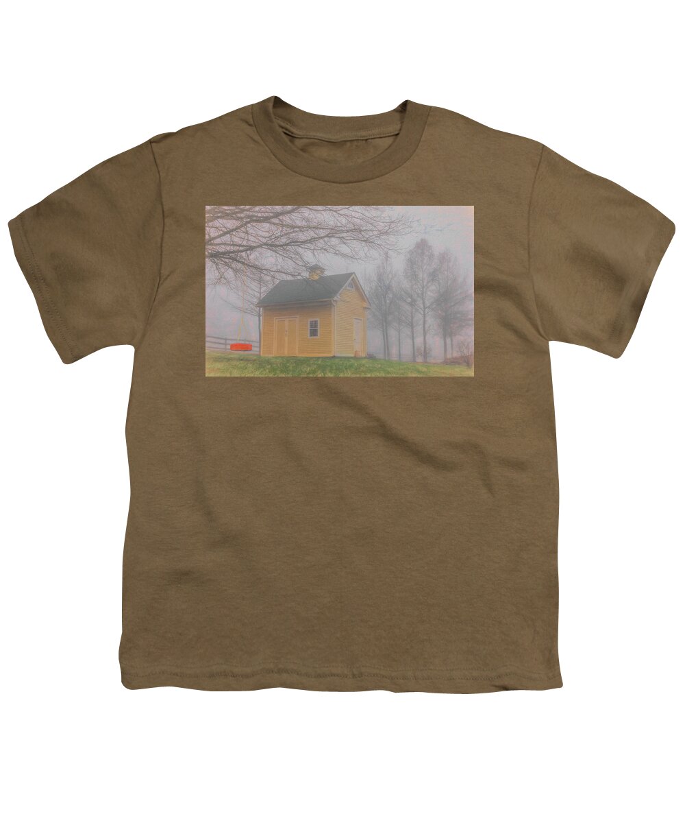 Foggy Youth T-Shirt featuring the photograph Very Close to Home in November by Marcy Wielfaert