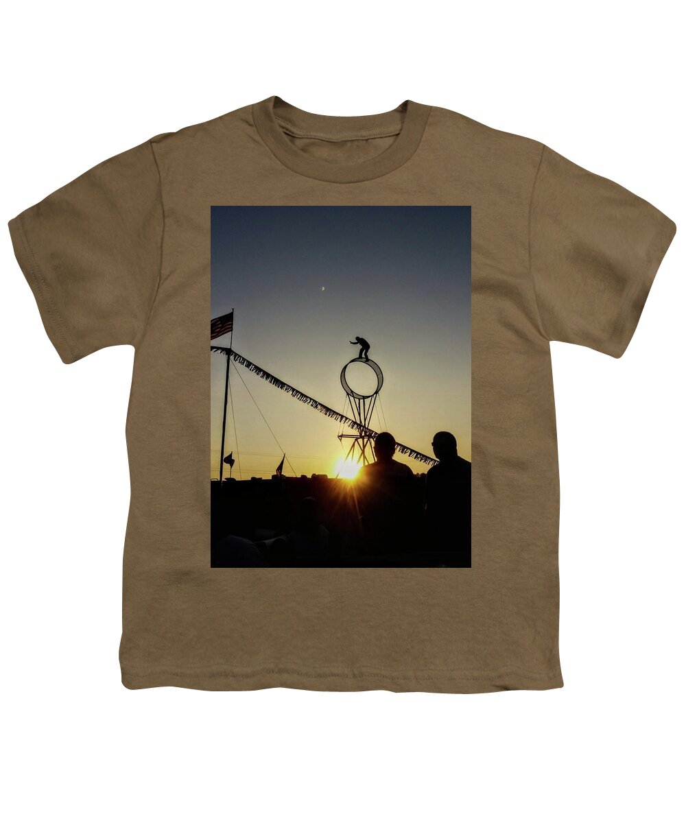 Carnival Youth T-Shirt featuring the photograph Balance in the sunset by Shalane Poole