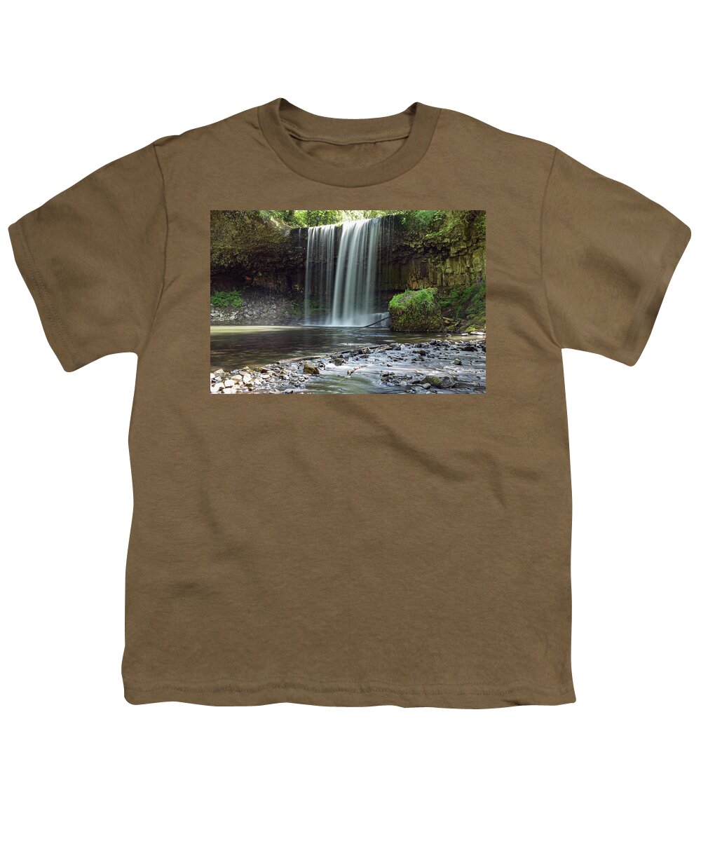 Beaver Creek Youth T-Shirt featuring the photograph Beaver Creek Falls by Jeff Swan