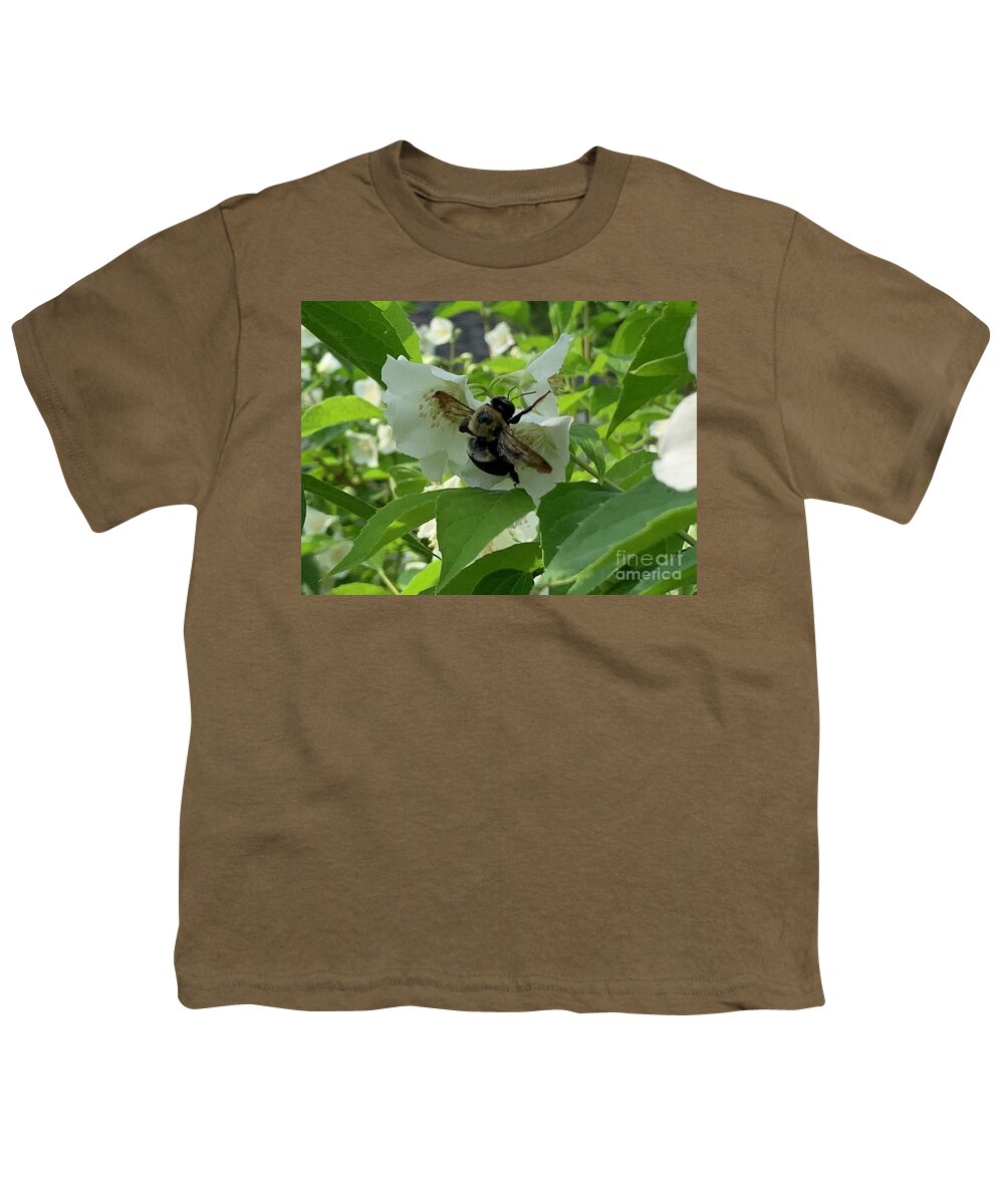 Bee Youth T-Shirt featuring the photograph Bee Time by Catherine Wilson