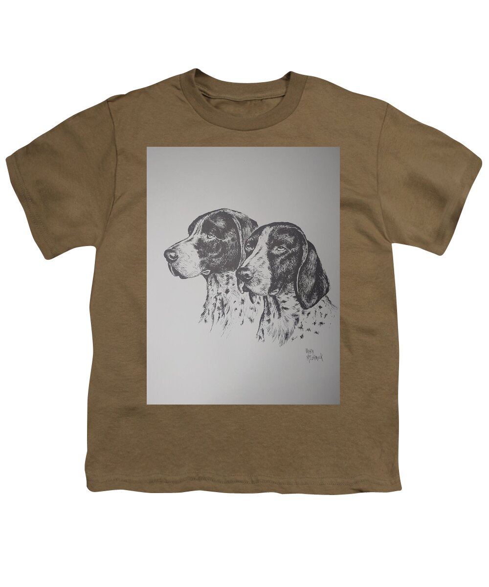 Hunting Youth T-Shirt featuring the painting Hunting Buddies by ML McCormick