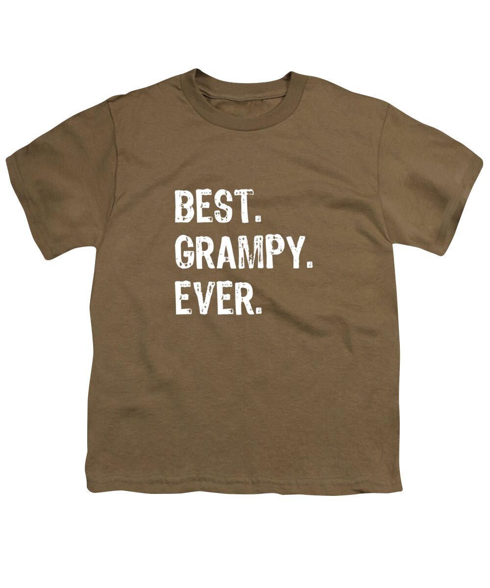 Best Grampy Ever Cool Funny Grandpa Gift Fathers Day Youth T-Shirt