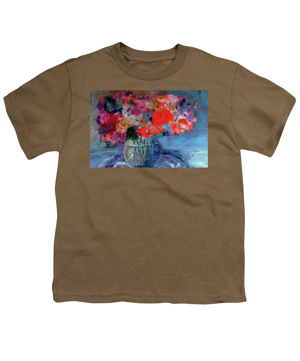 Big Youth T-Shirt featuring the digital art Big Fat Beautiful Bouquet Abstract by Lisa Kaiser