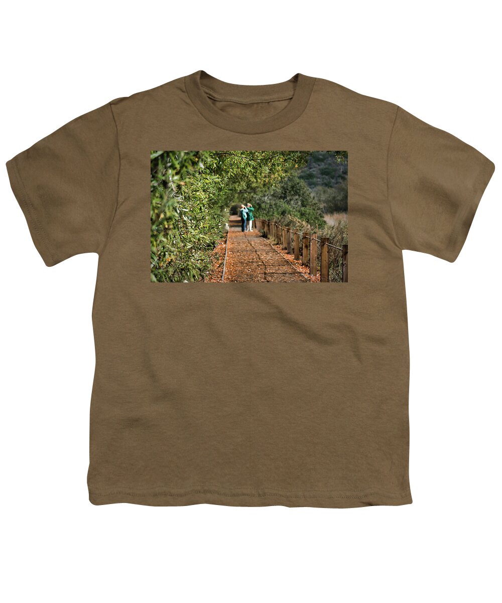 San Elijo Youth T-Shirt featuring the photograph Bird Watching at San Elijo Lagoon by American Landscapes