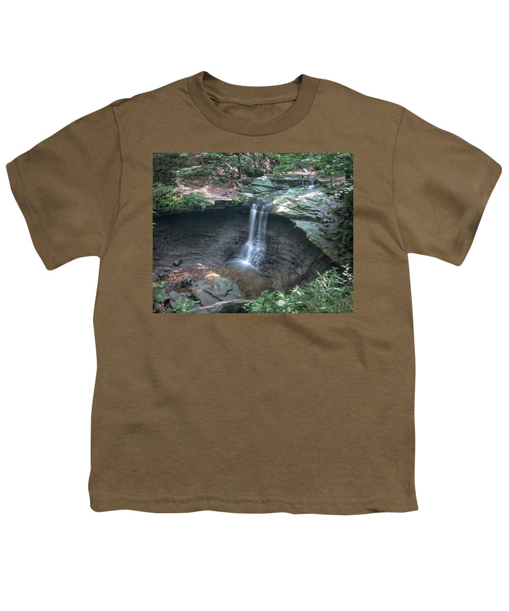 Blue Youth T-Shirt featuring the photograph Blue Hen Falls by Dennis Lundell