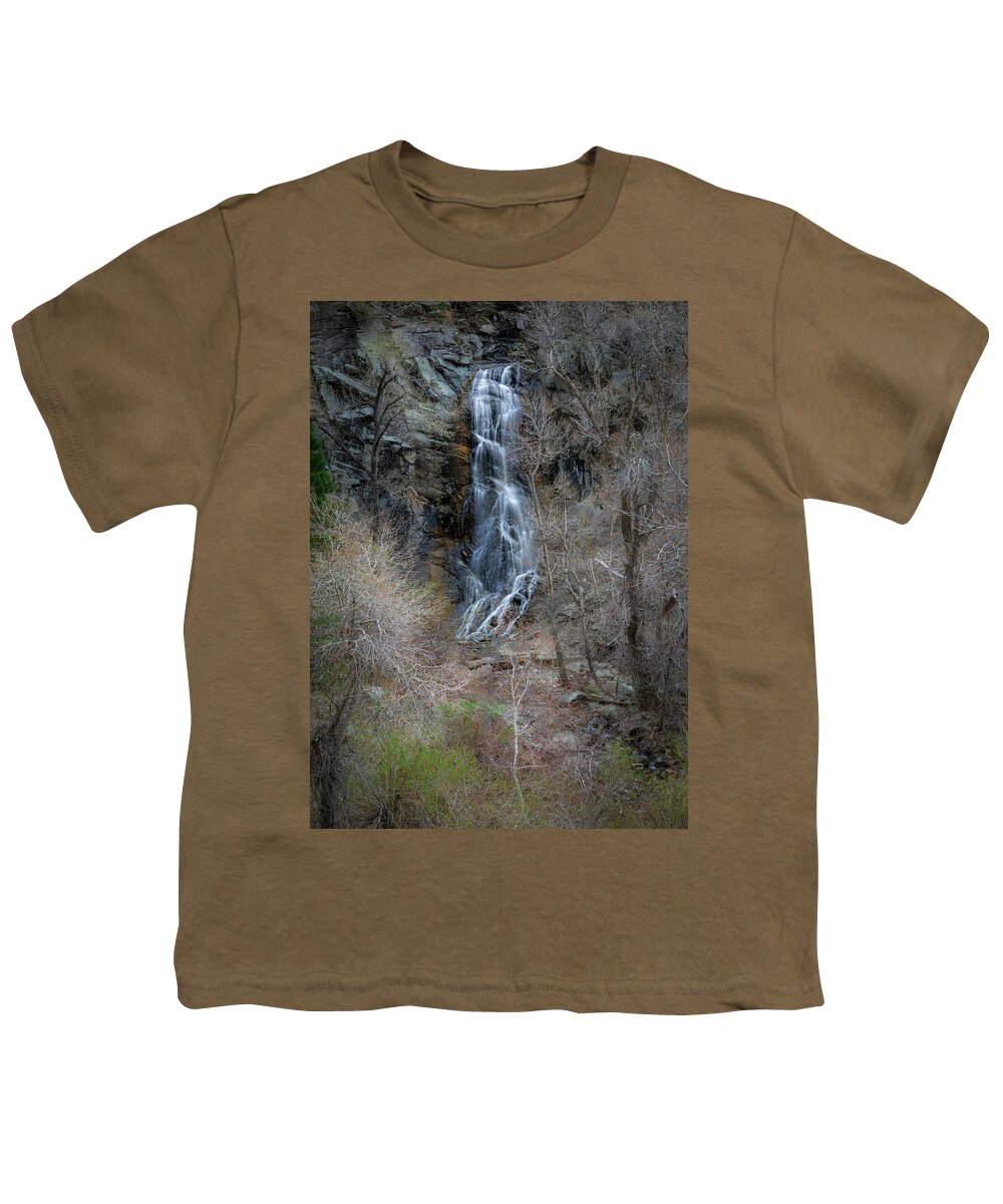Bridal Veil Falls South Dakota Youth T-Shirt featuring the photograph Bridal Veil Falls South Dakota by Dan Sproul