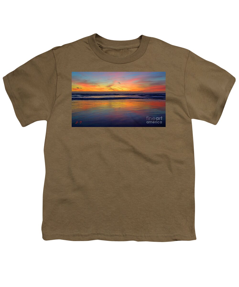 Oceanside Youth T-Shirt featuring the photograph California Zen by John F Tsumas