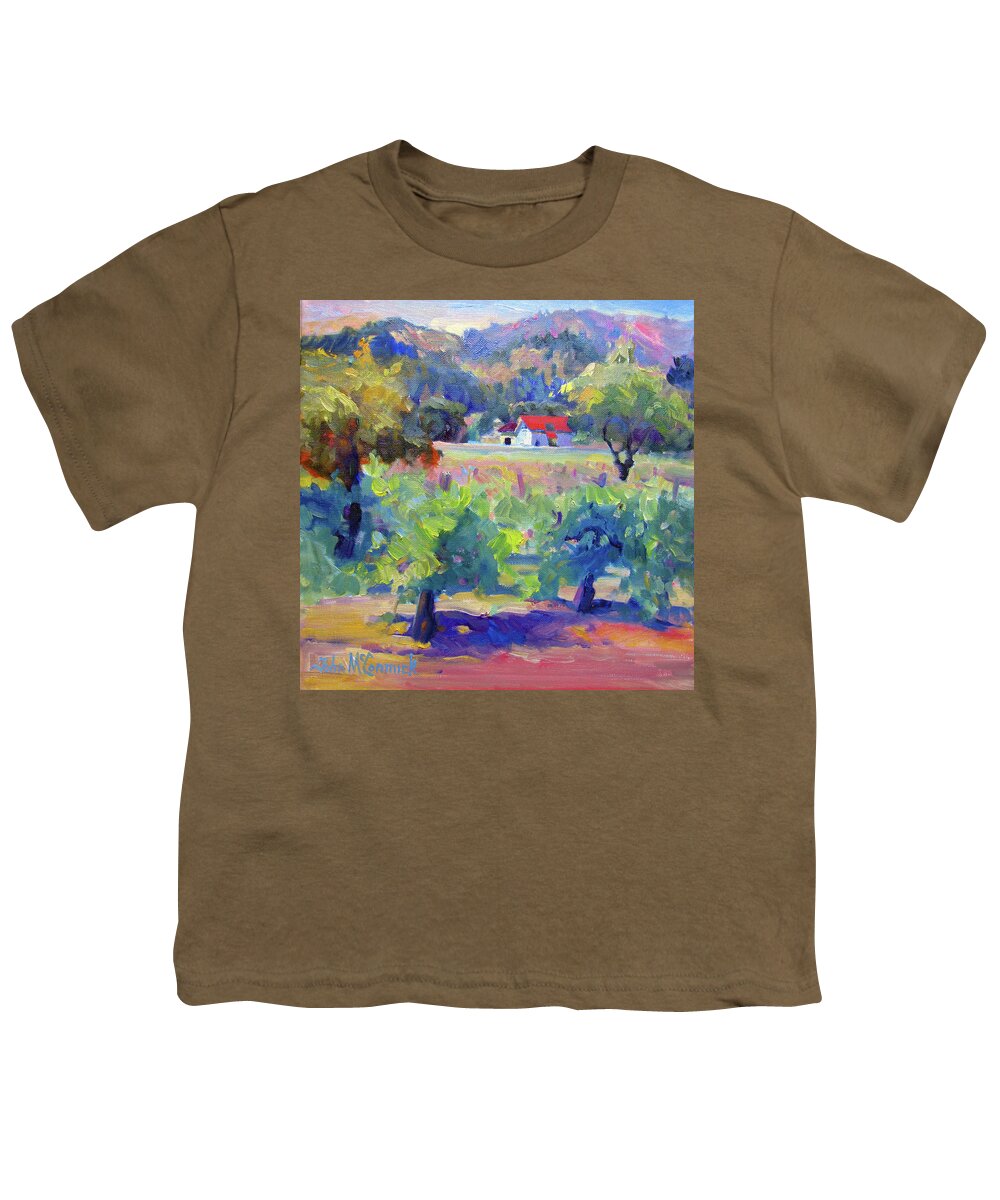 Calistoga Youth T-Shirt featuring the painting Calistoga Colors by John McCormick