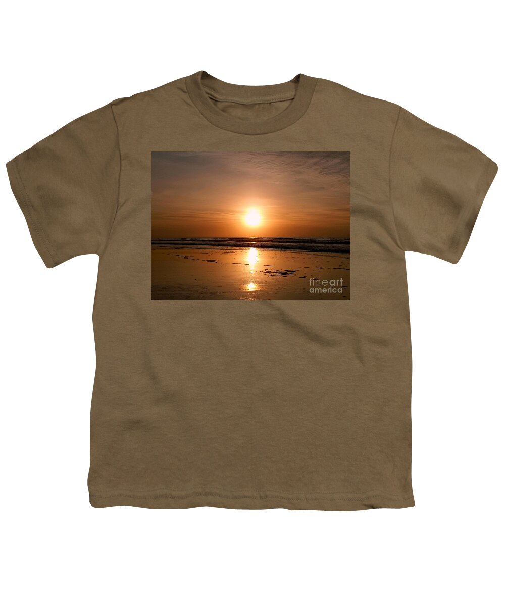 Sunrise Youth T-Shirt featuring the photograph Carolina Sunrise by Dani McEvoy