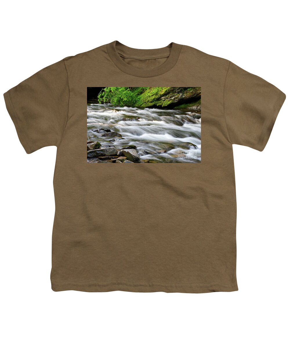  Youth T-Shirt featuring the photograph Cascades On Little River 3 by Phil Perkins