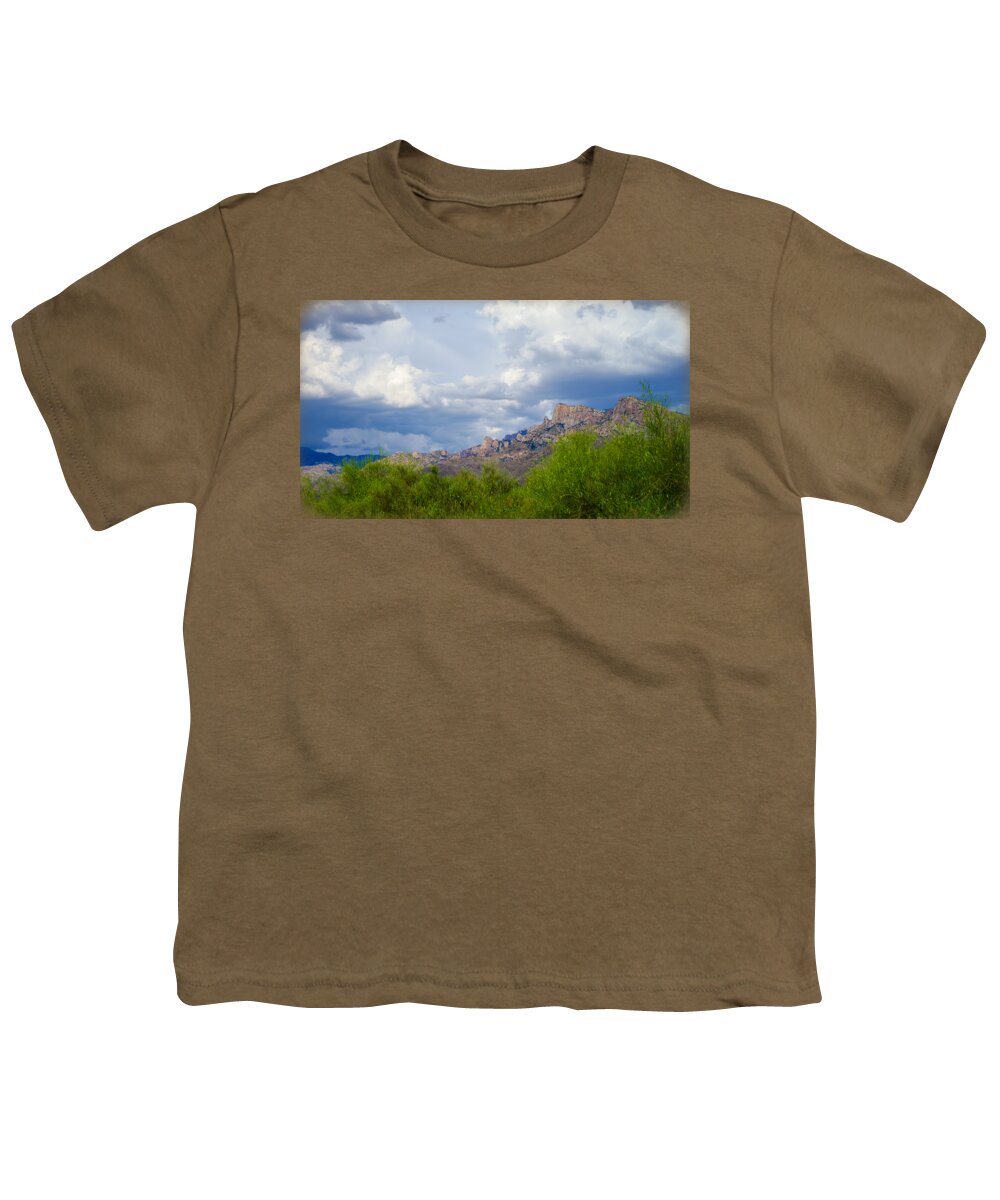 Arizona Youth T-Shirt featuring the photograph Catalina Monsoon 25108 by Mark Myhaver