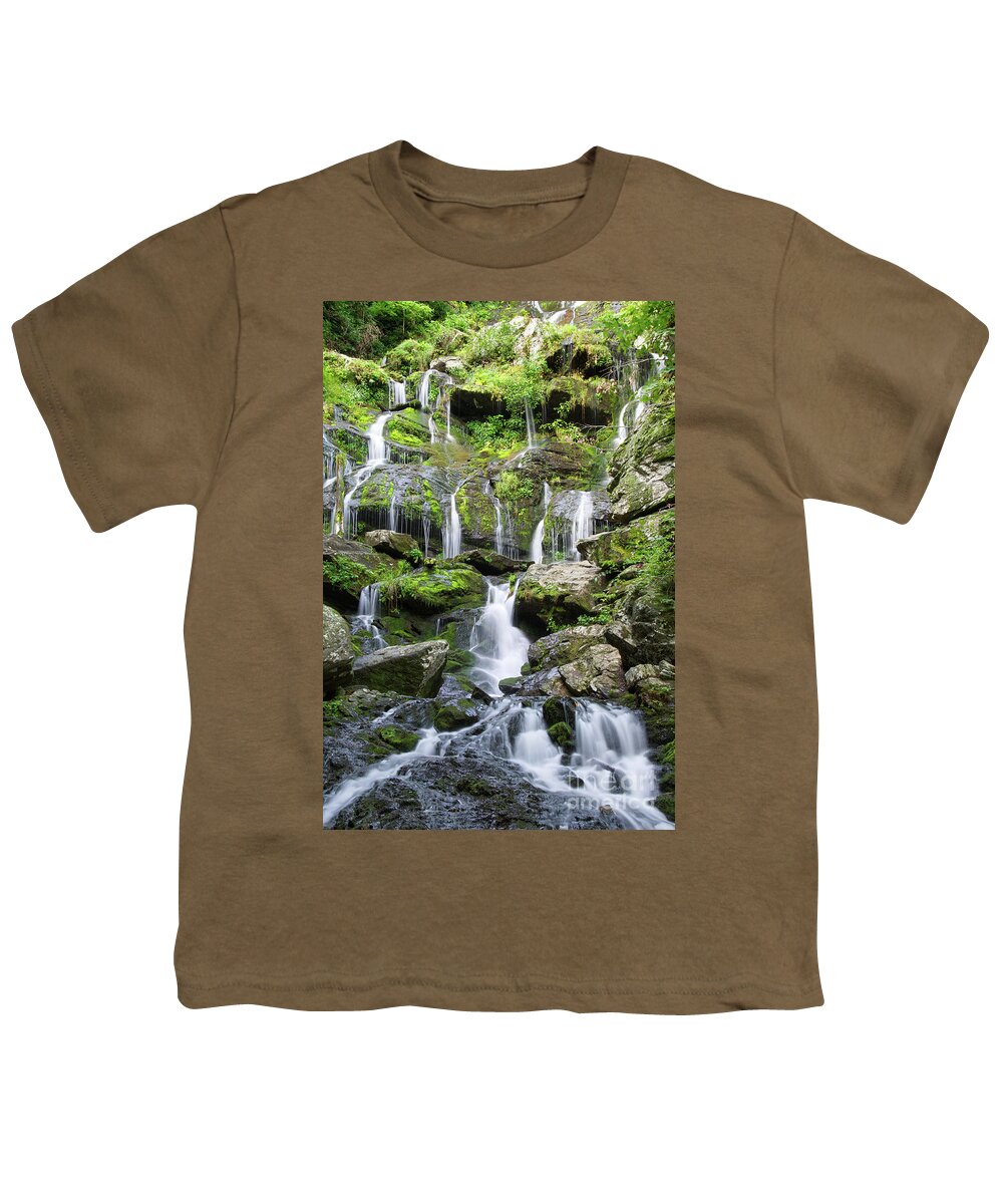 Catawba Falls Youth T-Shirt featuring the photograph Catawba Falls 21 by Phil Perkins