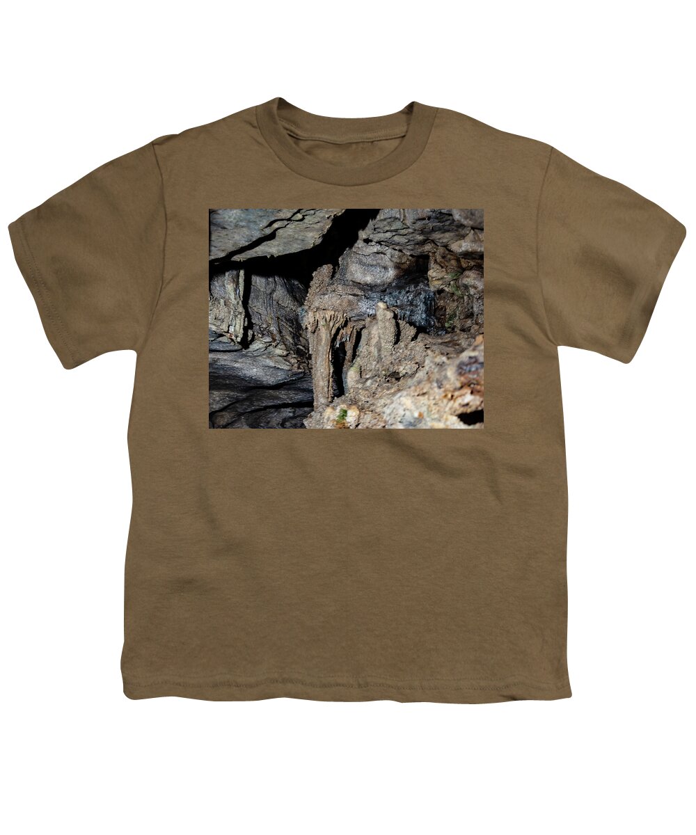 Spelunker Youth T-Shirt featuring the photograph caves 003 Carter Caves by Flees Photos