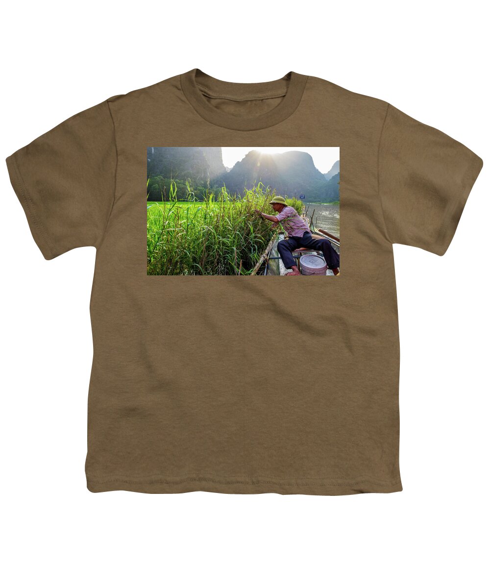 Ba Giot Youth T-Shirt featuring the photograph Checking Bird's Nest by Arj Munoz